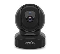 wansview 2K Cámara Vigilancia WiFi Interior,Cámara IP Bebe Seguridad 360° con Sensor de Movimiento, Audio Bidireccional, Modo de Privacidad, Compatible con Alexa, Asistente de Google Q5 Negro