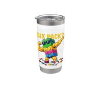 Want To See MY Six Pack Funny Blocks Bricks Master Builder Vaso térmico de acero inoxidable de doble pared