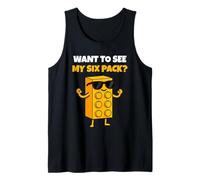 Want To See My Six Pack Funny Bricks Lover Master Builder Camiseta sin Mangas