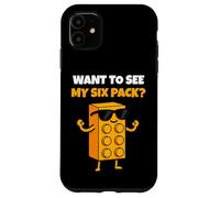 Want To See My Six Pack Funny Bricks Lover Master Builder Carcasa para iPhone 11