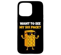 Want To See My Six Pack Funny Bricks Lover Master Builder Carcasa para iPhone 15 Pro MAX