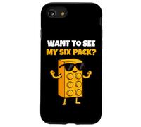 Want To See My Six Pack Funny Bricks Lover Master Builder Carcasa para iPhone SE (2020) / 7/8