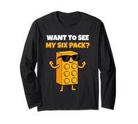 Want To See My Six Pack Funny Bricks Lover Master Builder Manga Larga