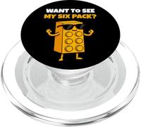 Want To See My Six Pack Funny Bricks Lover Master Builder PopSockets PopGrip para MagSafe