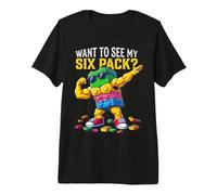 Want To See My Six Pack Funny Kids Boys Master Builder Camiseta Premium
