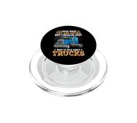 Want To Talk About Trucks Funny Truck Driver Trucker PopSockets PopGrip para MagSafe