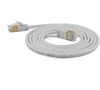 wantecWire 7188 Extra Fina Patch Cable de Datos con Top Calidad Gris