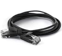 wantecWire 7320 Extra Fina Patch Cable de Datos con Top Calidad Negro