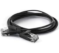 wantecWire 7321 Extra Fina Patch Cable de Datos con Top Calidad Negro