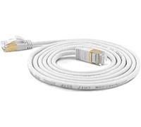 wantecWire Cable de conexión extrafino Cat.7, Conector Cat.6 SSTP blindado Blanco Longitud 0,25 m