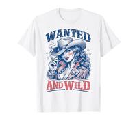 Wanted and Wild Cowgirl Smoking Camiseta