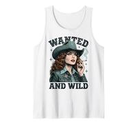 Wanted and Wild Cowgirl Smoking Camiseta sin Mangas