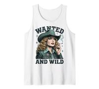 Wanted and Wild Cowgirl Smoking Camiseta sin Mangas