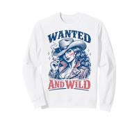 Wanted and Wild Cowgirl Smoking Sudadera