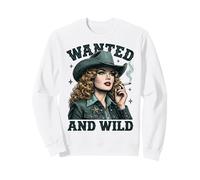Wanted and Wild Cowgirl Smoking Sudadera