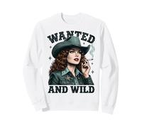Wanted and Wild Cowgirl Smoking Sudadera