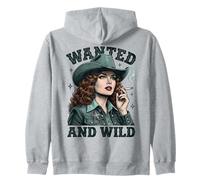Wanted and Wild Cowgirl Smoking Sudadera con Capucha