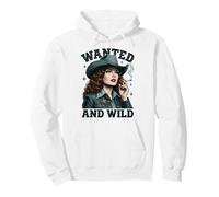 Wanted and Wild Cowgirl Smoking Sudadera con Capucha