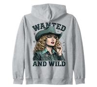 Wanted and Wild Cowgirl Smoking Sudadera con Capucha