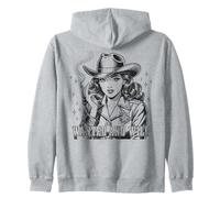 Wanted and Wild Cowgirl Vibe Retro Western Art Sudadera con Capucha