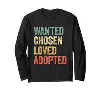 Wanted Chosen Loved Adopted Gotcha Day Adopción Conciencia Manga Larga