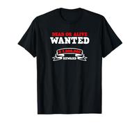 Wanted Dead or Alive Western Men Women Outlaw Gift Camiseta