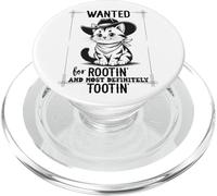 Wanted for Rootin Most Definitely Tootin Cowboy Cat Farting PopSockets PopGrip para MagSafe
