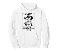 Wanted for Rootin Most Definitely Tootin Cowboy Cat Farting Sudadera con Capucha