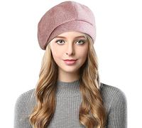 Wantonfy Boina Francesa de Mezcla de Lana para Mujer, Estilo Panadero, Newsboy, Gorro de Invierno