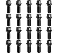 WANTOUTH 20 PCS Tornillos para Ruedas de Coche M14x1.25mm, Pernos de Rueda de Coche de 28mm Largo, Tuerca de Seguridad para Rueda de Coche Compatible con F20 F30 F32 F22 F23 G20 G21 F44 F45 F46 G42