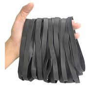 WANTOUTH 35 Piezas Bandas de Goma Negras Gomas Elasticas Papeleria Anchas de 10 mm Gomas Papeleria Gomas Elasticas Papeleria para Hogar/Oficina/Escuelas/Bote de Basura/Organización de Archivos