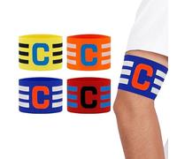 WANTUSHUI 4 vendas ajustables de capitán para niños de fútbol, brazaletes, bandas elásticas para capitán de fútbol para niños, adultos, jóvenes, muchos deportes, elección perfecta para capitanes de