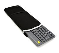 Wanty negro Color de neopreno resistente al polvo funda bolsa funda ptotectors para teclado Logitech inalámbrico táctil K400 y K400 Plus
