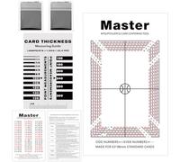 Wanwanzi Kit de herramientas de clasificación de tarjetas deportivas 2025, herramienta de centrado certificada PSA/BGS con medidor de grosor y paños de microfibra, comprobador de alineación de