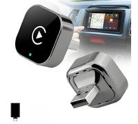 WANWEN 2026 Mini Adaptador CarPlay Inalámbrico y Android Auto Inalámbrico para Coche 2016+ con CarPlay por Cable, Mini Adaptador CarPlay Compatible con iOS 10+ y Android 11+, Plug & Play