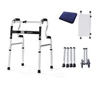 WANWEN Andador, Andador 2 en 1 Plegable de Aluminio para Ayuda a la Movilidad con Asiento y Ruedas para Ancianos Little Surprise