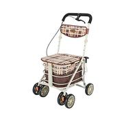 WANWEN Andador, Andador con Ruedas Andador con Asiento Andadores para Personas Mayores Carro de la Compra Plegable Carro de la Compra Little Surprise