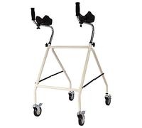 WANWEN Andador, Andador Easy Upright, Andador Andador con Soporte de Antebrazo para Movilidad Restringida con Discapacidad, 4x4 + Asientos + Bolsa Little Surprise