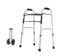 WANWEN Andador, Andador geriátrico liviano para Ancianos con 2 Ruedas, armazón Zimmer Plegable para Caminar - Reposabrazos Auxiliar para Caminar de Aluminio de Altura Ajustable Little Surprise