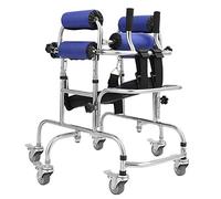 WANWEN Andador, Andador pequeño con Asiento, Asas, 6 Ruedas, niños con parálisis Cerebral/discapacidad, Entrenador de Marcha con Ruedas de Acero Resistente Grande Little Surprise