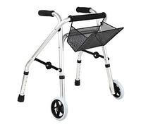 WANWEN Andador, Andador Plegable, Ajustable en Altura, Antideslizante, Seguro y Estable, con Cesta de la Compra Desmontable para Niños Little Surprise