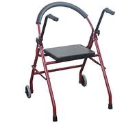 WANWEN Andador, Andador Plegable De 2 Ruedas con Asiento Movilidad Andador Andador Ejercicio De Rehabilitación del Asiento para Adultos Little Surprise