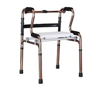 WANWEN Andador, Andador Plegable de Aluminio, Ayuda para Movilidad Limitada, Andador para Ancianos, Andador de Altura Ajustable con Asiento de baño Little Surprise