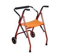 WANWEN Andador, Andador Plegable de Aluminio Ligero con Ruedas, Altura Ajustable, Andador Plegable bariátrico con Asas de plástico duraderas Little Surprise