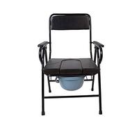 WANWEN Andador, Andador Plegable Ligero Andador Adultos Mayores Andador Portátil Asas Confortables Y Respaldo Grueso con Orinal Marco Negro Little Surprise