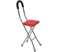 WANWEN Andador con Muletas para Ancianos Silla Plegable Bastón Atención Médica para Discapacitados Bastón Y Asiento para Silla C. Little Surprise