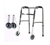 WANWEN Andador para Personas Mayores Andador geriátrico Andador para Ancianos Plegable con 2 Ruedas, Andadores rodantes Altura Ajustable Ayuda para la Movilidad Andador Muleta Little Surprise