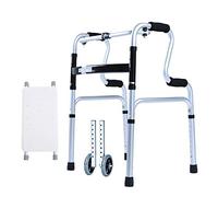 WANWEN Andador, Placa de baño + con Ruedas, Andador para discapacitados de aleación de Aluminio para Ancianos, Andador Vintage para Silla de Ruedas Little Surprise