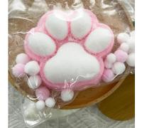 WANWEN Big Cat Paw Squishy, Cat Paw Squishy, Cute Soft Silicone Giant Cats Paw, Handmade Squishy Big Cat Paw Silicone Squeeze Toys for Stress Relief (A)