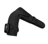 WANWEN Heated Shoulder Brace with Massage, 3 Heat Levels, 3 Vibration Modes, Touch Screen Display, Auto Timer, Adjustable Compression Strap, Left & Right Shoulder Support for Pain Relief